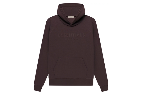 Fear of God Essentials Waffle Raglan Hoodie 'Plum'